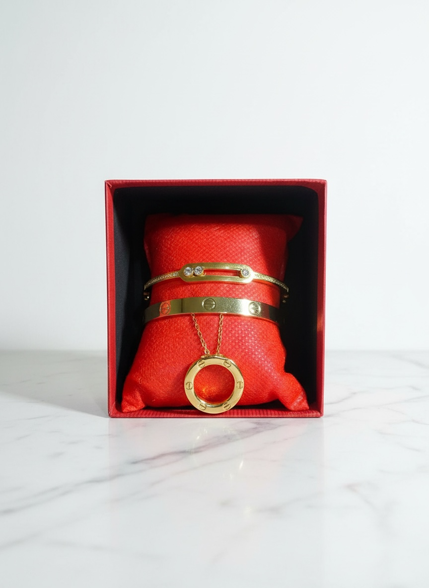 طقم "الإشراقة" الذهبي